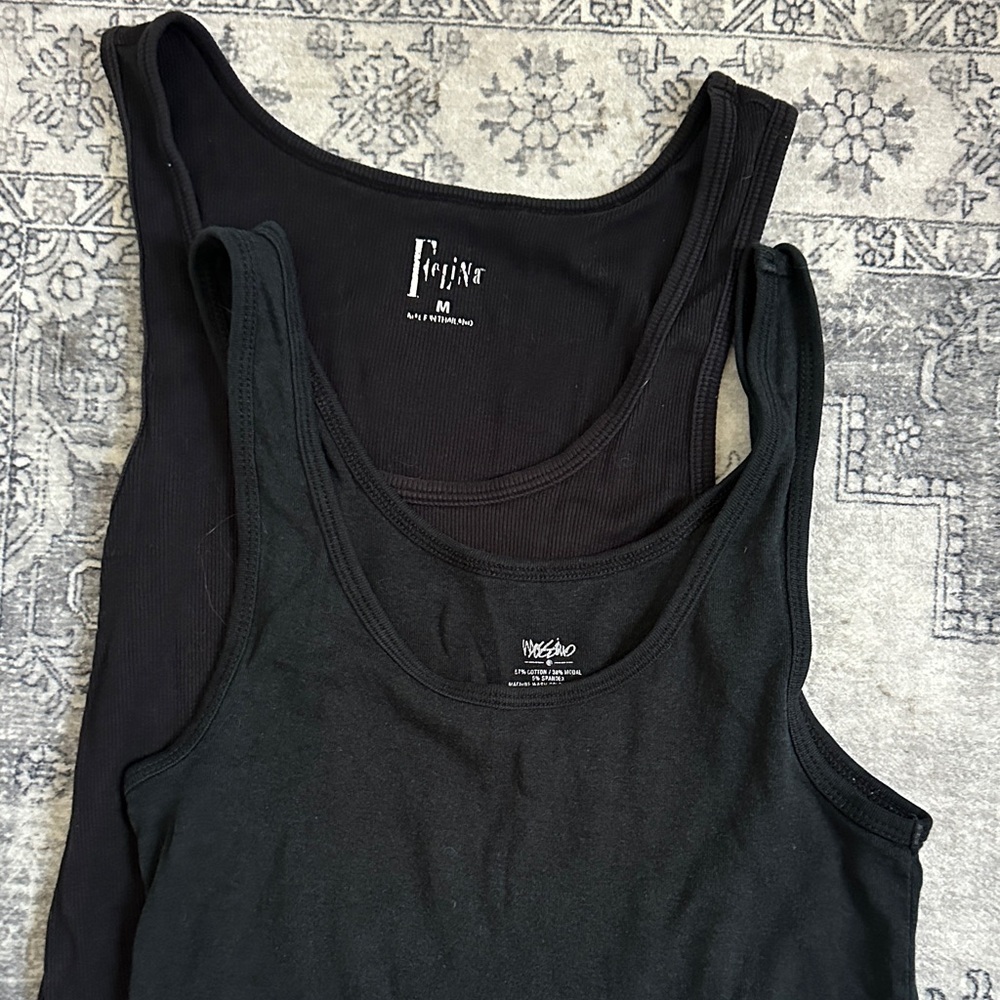 FELINA MOSSIMO Black Tank Bundle - Medium